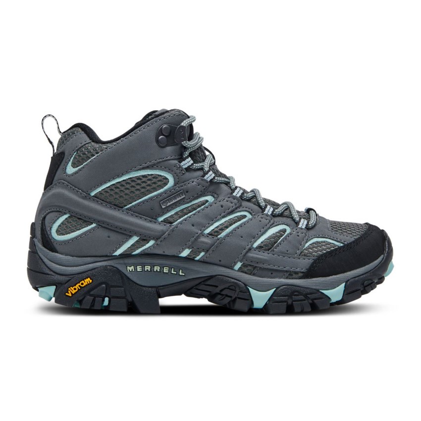 Chaussures Randonnée Merrell Moab 2 Mid GORE-TEX Bleu Marine Femme | N.Q.LCPT